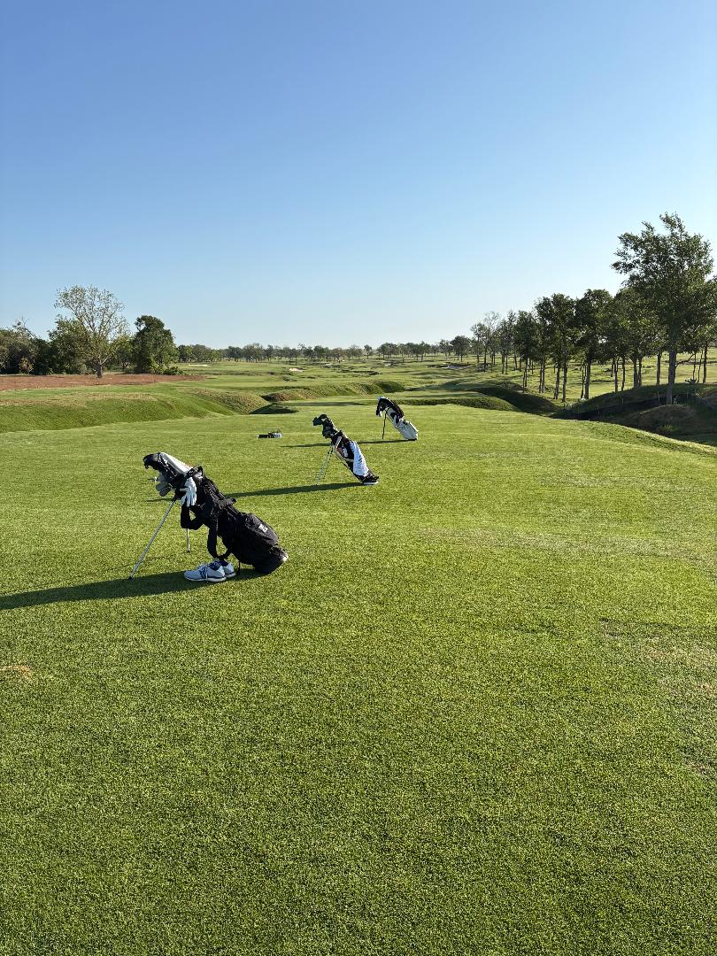 Player bags lined up